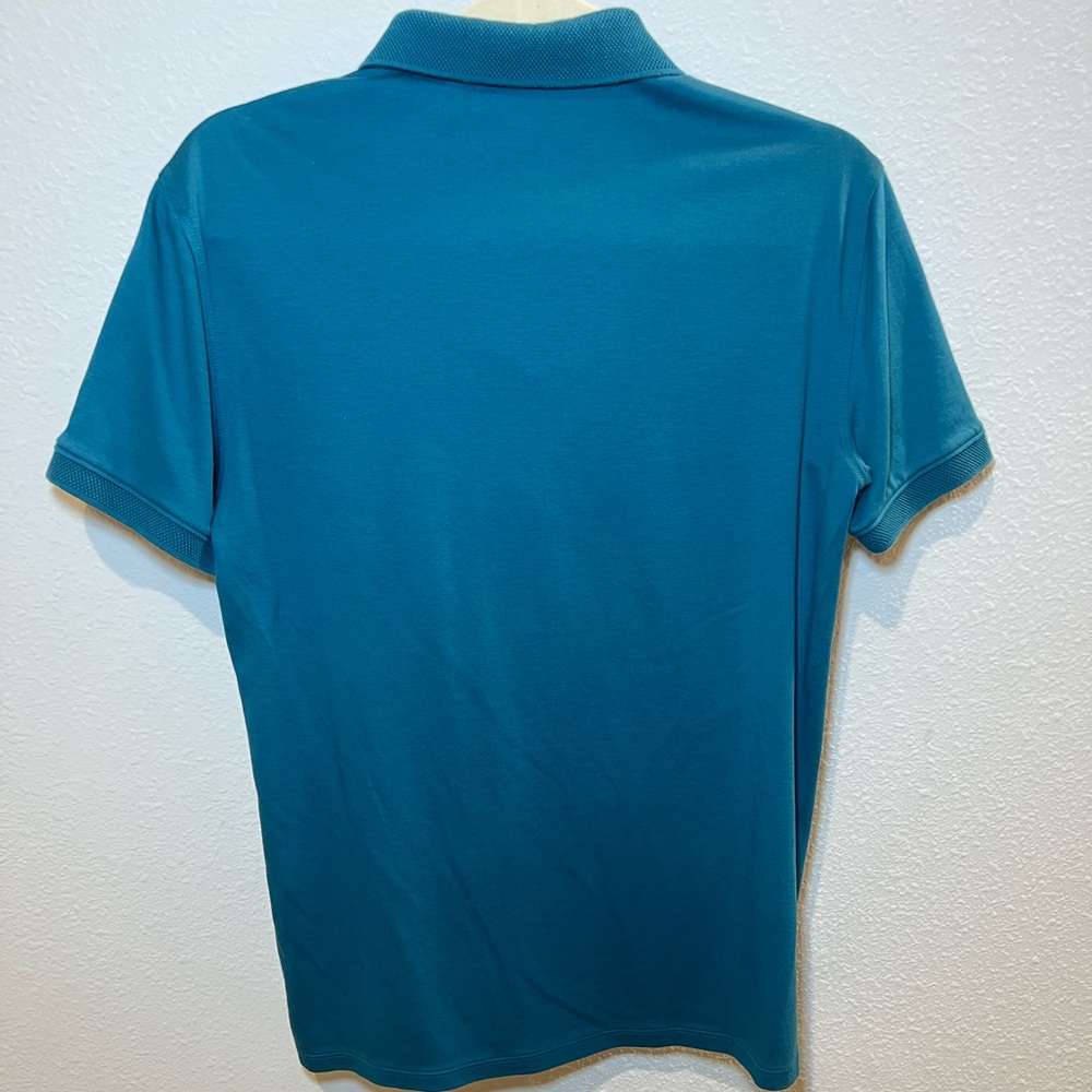 Emporio Armani Men’s Turquoise Solid Polo Size M - Picture 12 of 14